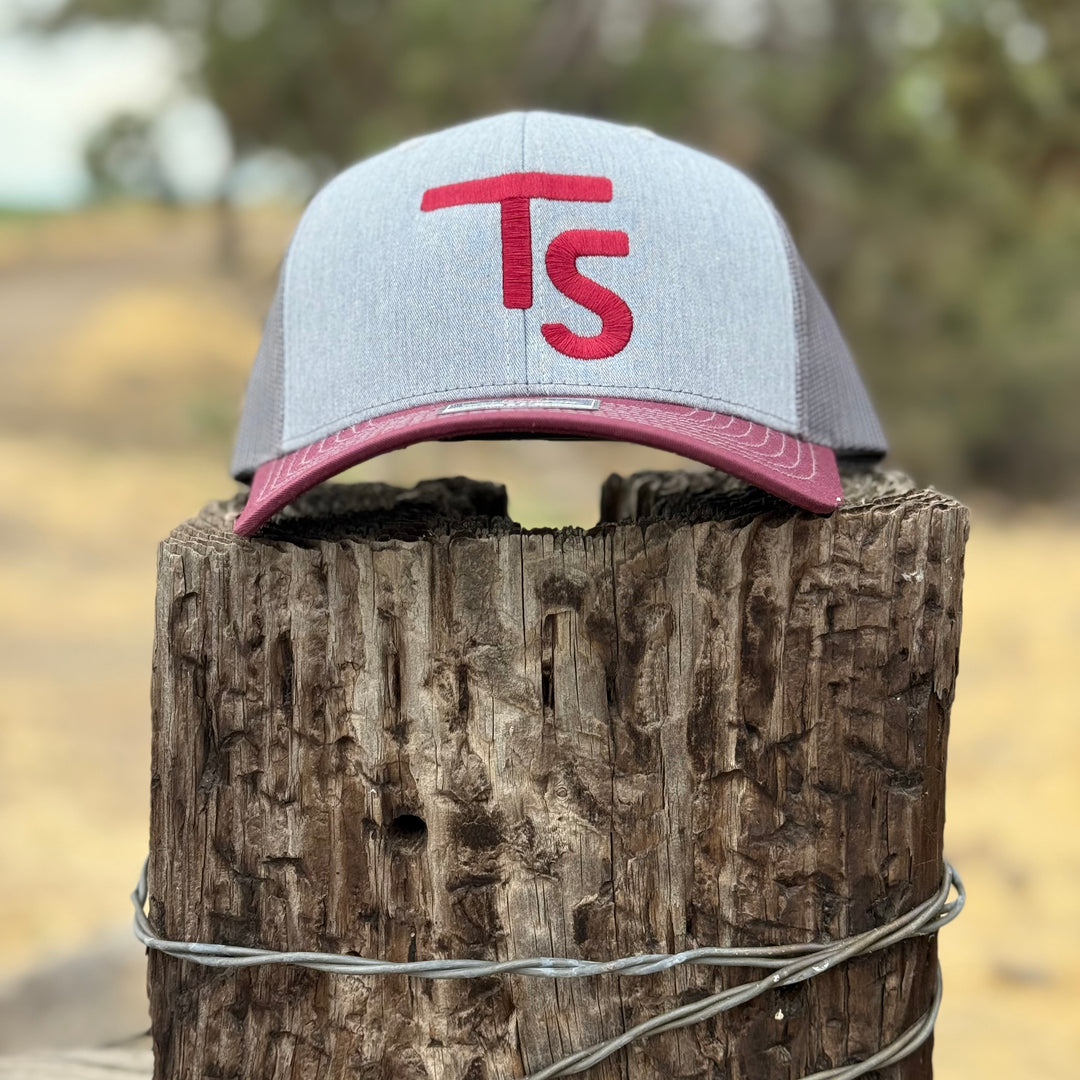 Heather Grey/Maroon